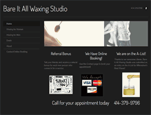 Tablet Screenshot of bareitallwaxingstudio.com